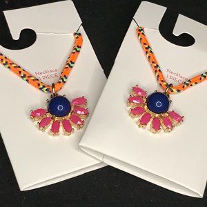 Pink and Blue Bestfriend Necklaces